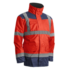  KANATA 4/1 HI-VIZ PIROS/KÉK PE KABÁT_XL