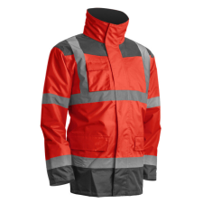 KANATA 4/1 HI-VIZ PIROS/SZÜRKE PE KABÁT_4XL láthatósági ruházat