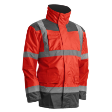  KANATA 4/1 HI-VIZ PIROS/SZÜRKE PE KABÁT_L