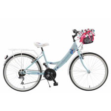 KANDS ® Giulietta Gyerek kerékpár 130-165 cm magasság 24, Fehér/Rózsaszín gyermek kerékpár