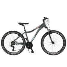 KANDS Slim-R Női kerékpár Alumínium 26" kerék Grafit/Rózsaszín 16 coll - 150-165 cm magasság city kerékpár