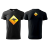  Kangaroo Black T-Shirt - Kengurus Póló Small Méretben (Step2022S)
