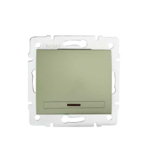 KANLUX 25019 DOMO 01-1110-250 Jelzőfényes egypólusú kapcsoló 10AX - 250V~ villanyszerelés