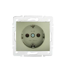 KANLUX 25026 DOMO 01-1220-150 Schuko földelt dugalj, tűzbiztos műanyag 16A - 250V~ villanyszerelés