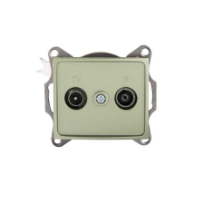 KANLUX 25040 DOMO 01-1320-050 Antenna csatlakozó TV/FM aljzat, átmenő villanyszerelés