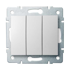 KANLUX 25076 LOGI 02-1090-102 Hármas csillárkapcsoló 10AX - 250V~ villanyszerelés