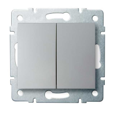 KANLUX 25188 LOGI 02-1022-143 Dupla nyomókapcsoló 10AX - 250V~ villanyszerelés