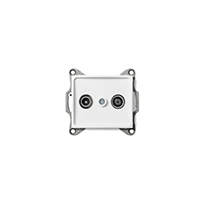KANLUX DOMO - TV-R aljzat, végzáró, keret nélkül, fehér villanyszerelés