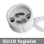 KANLUX GU10 kerámia foglalat 230V - beépíthető
