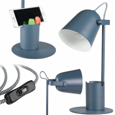 KANLUX Iskolai éjszakai asztali lámpa + szervező Raibo E27 5W Blue KANLUX világítás