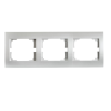 KANLUX LOGI - Hármas keret, vízszintes, ezüst