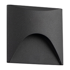 KANLUX Oldalfali dekor LED lámpa EXIN, meleg fehér (2.5W), antracit kültéri világítás