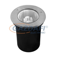 KANLUX "Xard" taposólámpa, E27, 1x40W, matt króm, IP67, 150x178mm világítás