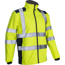  KANPA HI-VIZ SÁRGA SOFTSHELL DZSEKI_L láthatósági ruházat