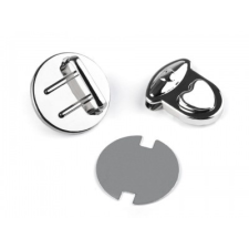  Kapocs készlet - 2 db Nikkel dekorációs kellék