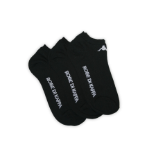 Kappa Kappa unisex mercerizált titokzokni - 3 pár/csomag - pamut titokzokni - fekete - 36-38 női zokni