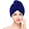 KAPTAN Quick-drying terry hair turban, dark blue (10-13-0124-17-30-015)