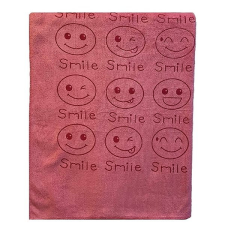KAPTAN Rychleschnoucí osuška Smile 70 × 140 cm, růžová lakástextília