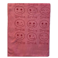 KAPTAN Rychleschnoucí osuška Smile 70 × 140 cm, růžová (8595693233245) lakástextília