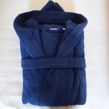 Kapucnis frottír köntös, Szürke (100 % pamut), XXXL (3XL) lakástextília