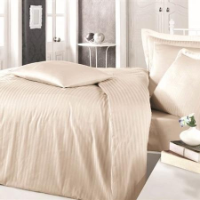  Kapucsínó csíkos damaszt kispárnahuzat lakástextília