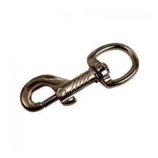 Karabiner +forgó rugós 50 mm nikkelezett barkácsolás, csiszolás, rögzítés