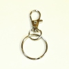  Karabineres kulcstartó alap karikával. Mérete: 3,2x1,6 cm