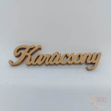  Karácsony felirat - 10 cm - arany karácsonyi dekoráció