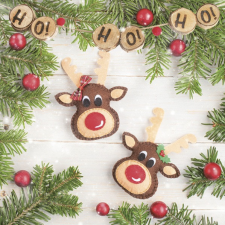 Karácsony Felt Reindeers szalvéta 20 db-os 33x33 cm papírárú, csomagoló és tárolóeszköz
