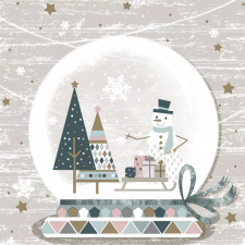 Karácsony Glassball szalvéta 20 db-os 33x33 cm party kellék