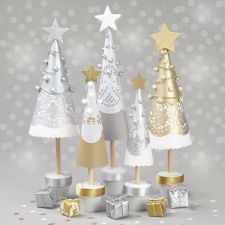  Karácsony Handmade Trees szalvéta 20 db-os 33x33 cm papírárú, csomagoló és tárolóeszköz