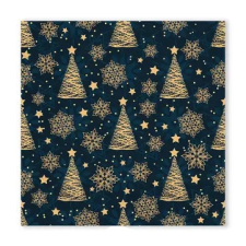 Karácsony i Gold Trees szalvéta 20 db-os 33x33 cm party kellék