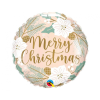 Karácsony Merry Christmas, Karácsonyi fólia lufi 46 cm