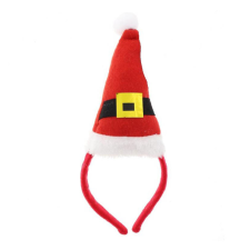 Karácsony Mikulás sapka Santa fejpánt 11x19 cm jelmez