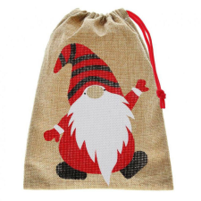 Karácsony Mikulás zsák Gnome 24 cm party kellék
