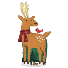 Karácsony Reindeer, Rénszarvas fólia lufi 101 cm party kellék