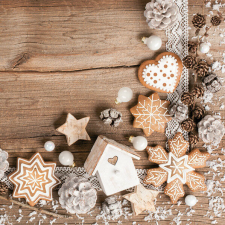 Karácsony Winter Decorations szalvéta 20 db-os 33x33 cm papírárú, csomagoló és tárolóeszköz