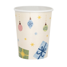Karácsony Winter Woodland, Téli erdő papír pohár 8 db-os 250 ml party kellék
