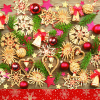  Karácsony Wooden Decorations szalvéta 20 db-os 33x33 cm