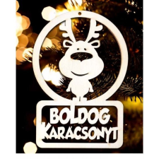  Karácsonyfa dísz, Boldog karácsonyt, rénszarvas karácsonyfadísz