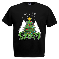 Karácsonyfa - szom - Karácsonyi Férfi Póló