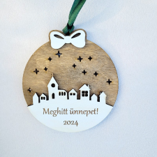 Karácsonyfadísz egyedi felirattal karácsonyfadísz