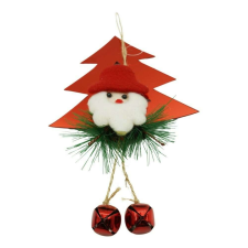  Karácsonyfadísz, Flippy, Csengős karácsonyfa, Piros, Fényes, 15*20cm, Akril, Beltéri/Kültéri karácsonyfadísz