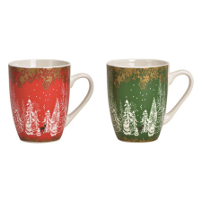  Karácsonyi 11x10x8cm 340ml-es porcelán bögre bögrék, csészék