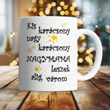  Karácsonyi ajándék - Nagymama leszek bögre bögrék, csészék