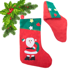  karácsonyi ajándékzokni Santa-, hóember- vagy fenyőfa-motívummal karácsonyi dekoráció
