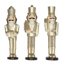 Karácsonyi Arany Diótörő figurák 14 cm – 3 féle karácsonyi dekoráció