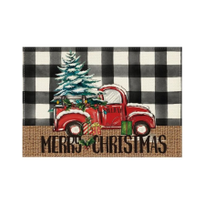 Karácsonyi asztali terítő MERRY CHRISTMAS 30x45 cm, fehér karácsonyi textilia