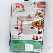  Karácsonyi asztalláb dekoráció dekorációs kellék