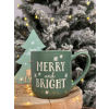  Karácsonyi bögre zöld Merry And Bright 330ml